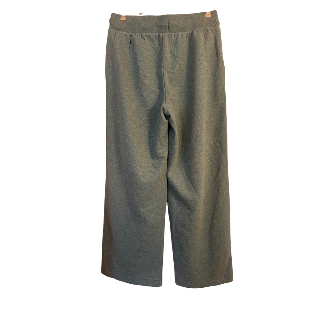 Lou & Grey Elite Fleece Wide Leg Sweatpants Sage Green Heathered Medium - Picture 3 of 5